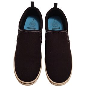 Like New Wonder Nation Boys Black Loafers Slip-On Shoes Size 6